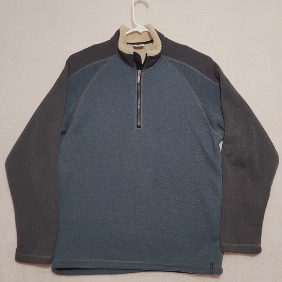 Columbia Other - Columbia Men's Sweater Size M Medium Blue Gray Quarter Zip Pullover Knit